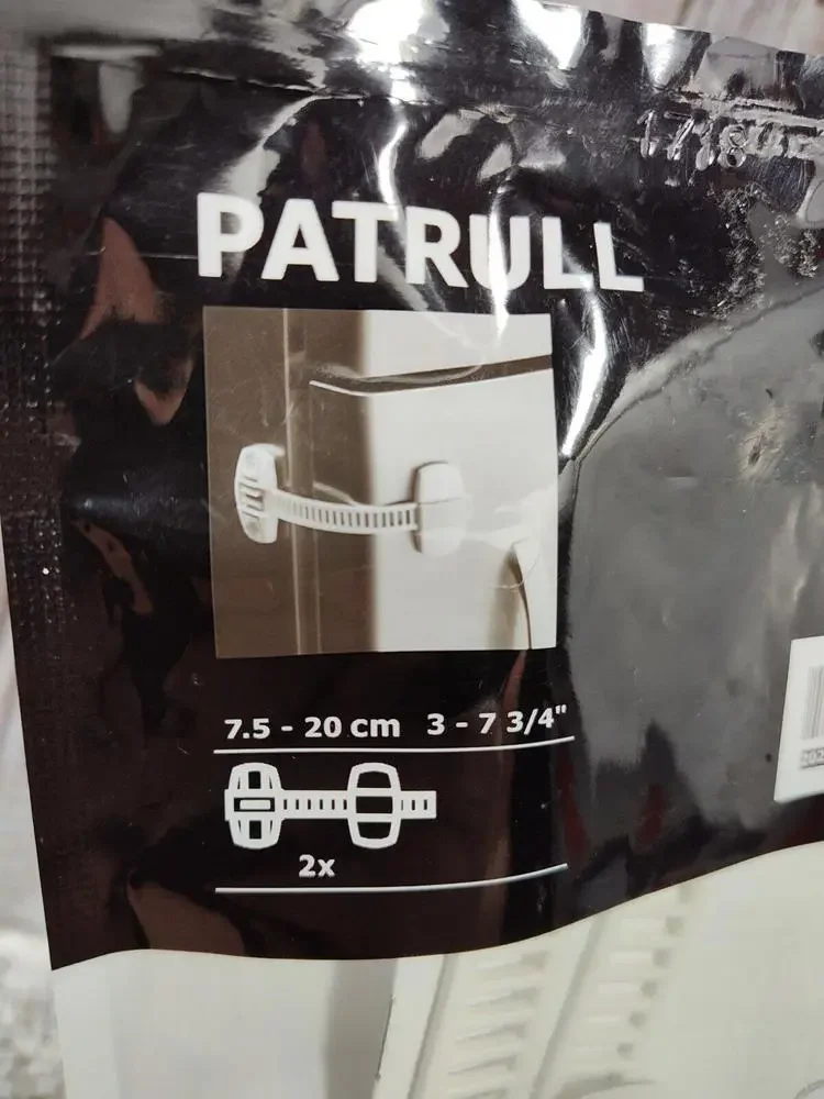 IKEA PATRULL Refrigerator Door Child Safety Lock Pack of 2 New Sealed